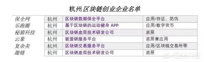 中国专门从事区块链技术研发的大型公司有哪些?
