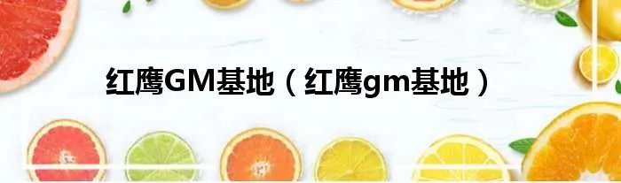 红鹰GM基地(红鹰gm基地)