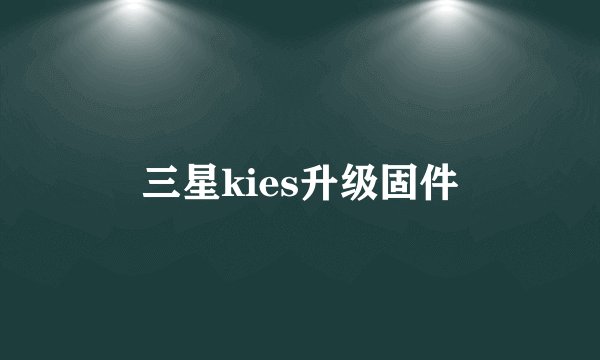 三星kies升级固件