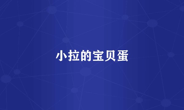 小拉的宝贝蛋