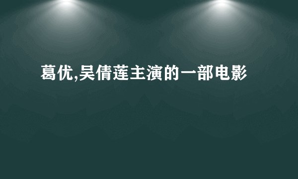 葛优,吴倩莲主演的一部电影