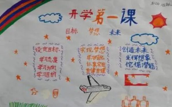 2020开学第一课手抄报 开学第一课手抄报简单又漂亮