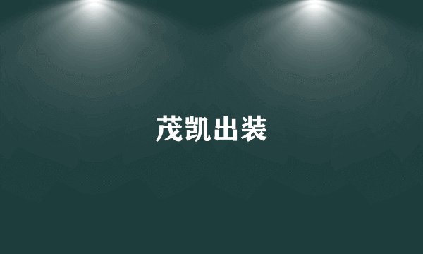 茂凯出装
