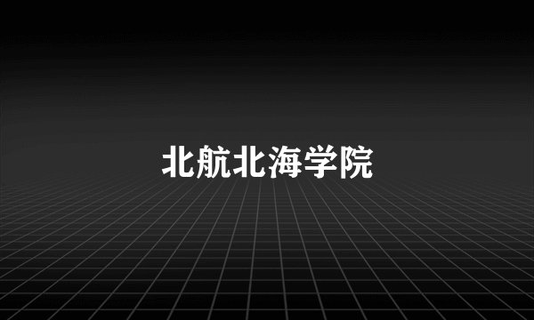 北航北海学院