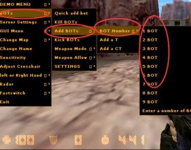 steam版本cs1.6怎样加机器人?