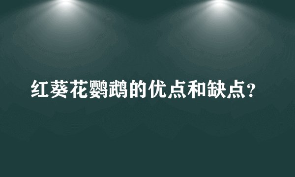红葵花鹦鹉的优点和缺点？