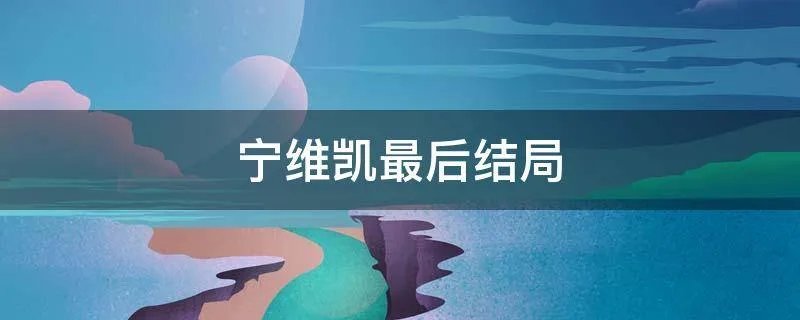 宁维凯最后结局