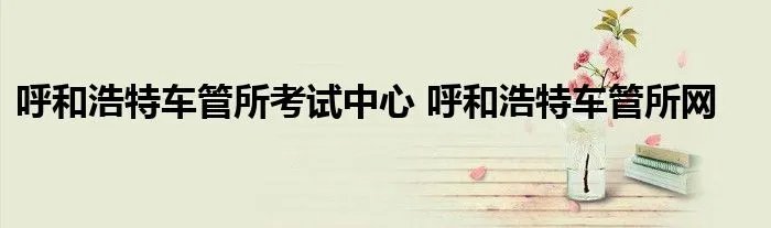 呼和浩特车管所考试中心 呼和浩特车管所网