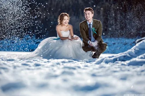 雪景婚纱照图片欣赏2017 雪景婚纱照去哪拍好