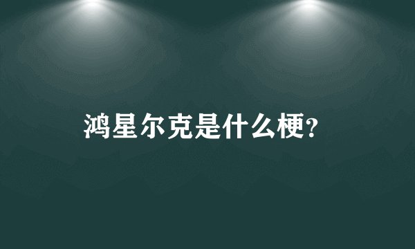鸿星尔克是什么梗？