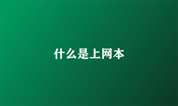 什么是上网本