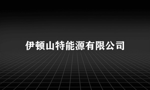 伊顿山特能源有限公司
