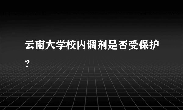 云南大学校内调剂是否受保护？