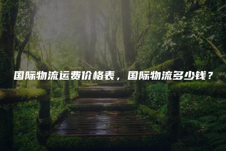 国际物流运费价格表，国际物流多少钱？