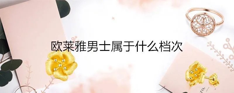 欧莱雅男士属于什么档次