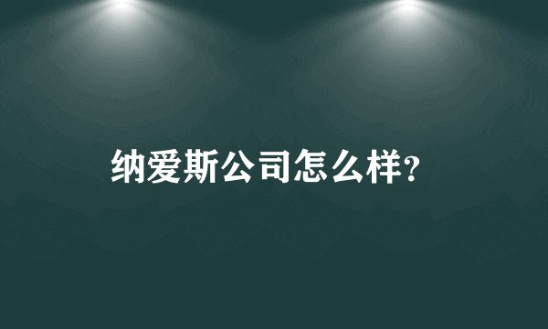 纳爱斯公司怎么样?