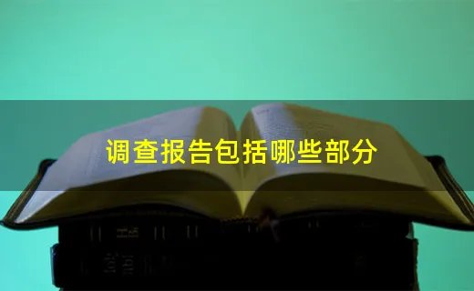 调查报告包括哪些部分