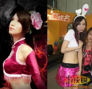 内流满面 国内著名COSER的PS前后之对比照