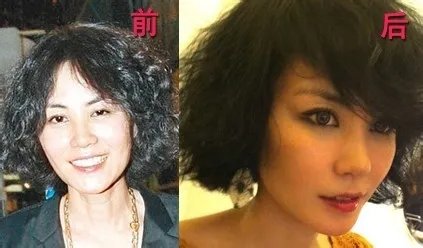 美瞳前后对比