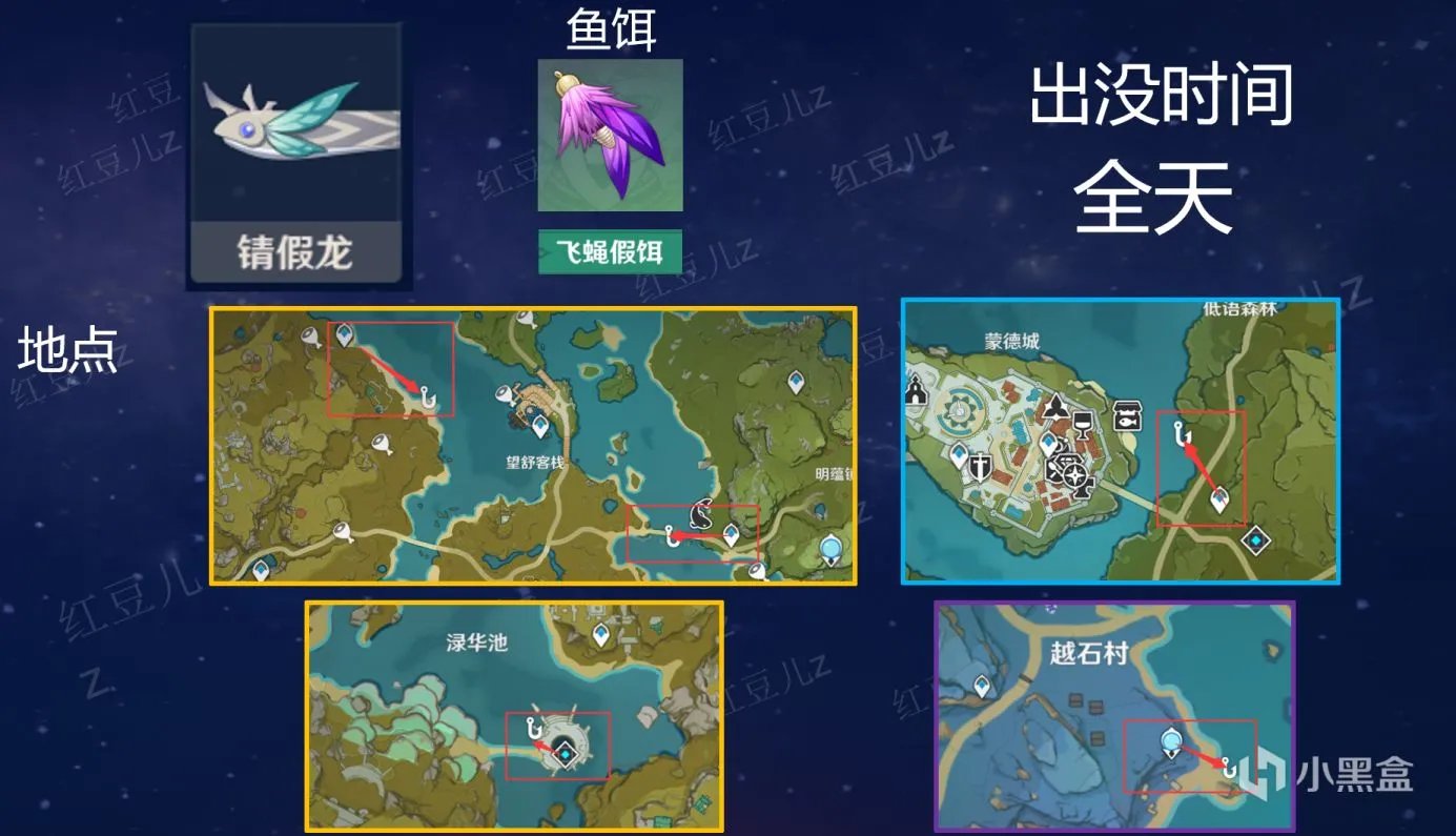 原神全鱼类钓鱼地点和刷新时间在哪看