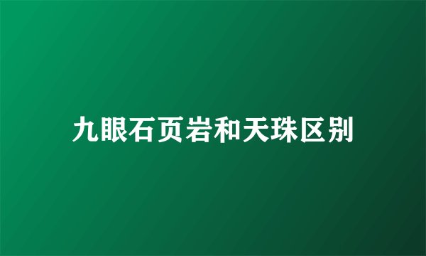 九眼石页岩和天珠区别