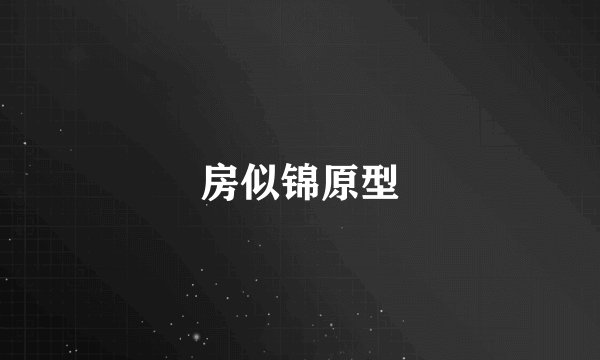 房似锦原型