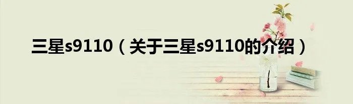 三星s9110（关于三星s9110的介绍）