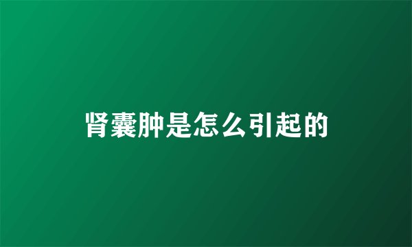 肾囊肿是怎么引起的