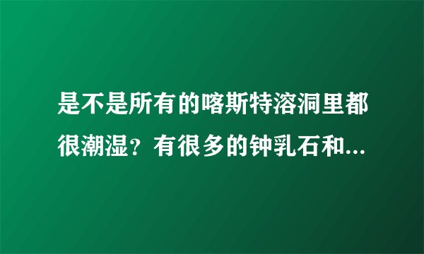 是不是所有的喀斯特溶洞里都很潮湿？有很多的钟乳石和石笋啊什么的？