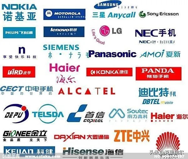 各国的著名手机品牌?