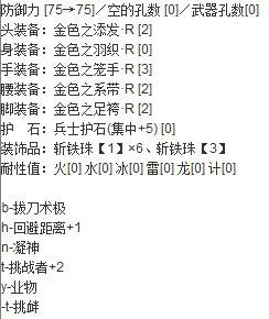 《怪物猎人OL》大剑出装心得分享