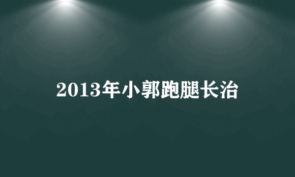 2013年小郭跑腿长治
