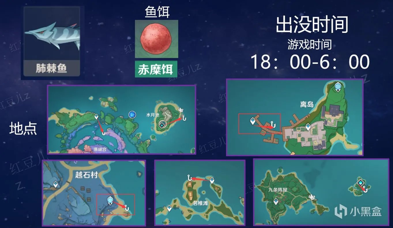 原神全鱼类钓鱼地点和刷新时间在哪看