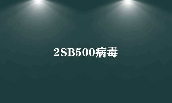 2SB500病毒