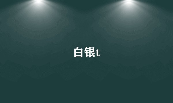 白银t