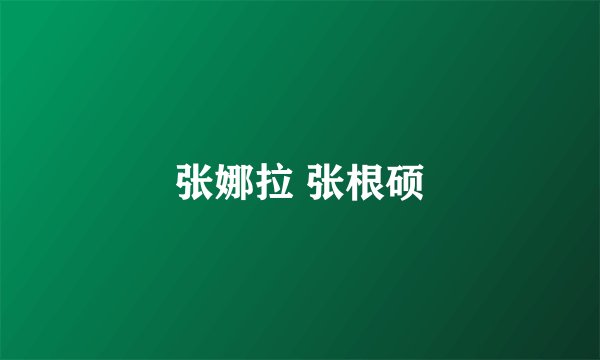张娜拉 张根硕
