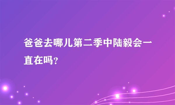 爸爸去哪儿第二季中陆毅会一直在吗？