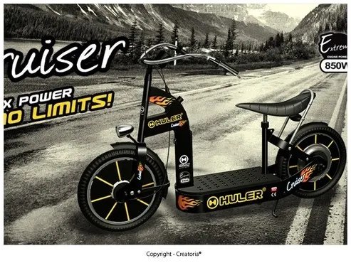 1500w百变明星:huler electric scooter电动车