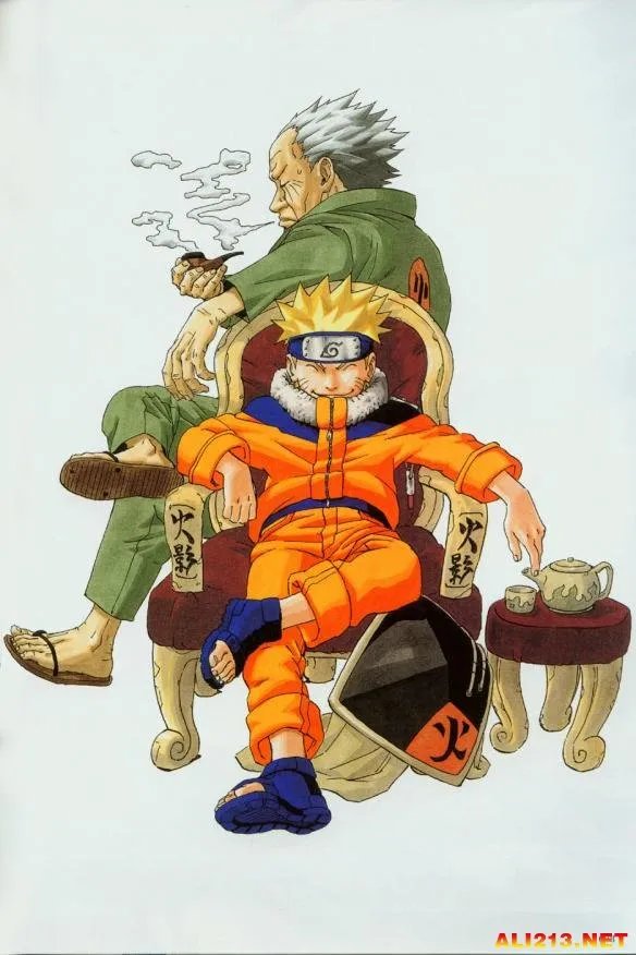 鸣人睡在纲手裆部!《火影忍者》曝光岸本新插画图集