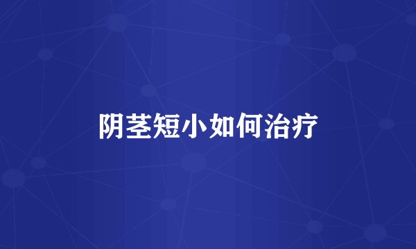 阴茎短小如何治疗