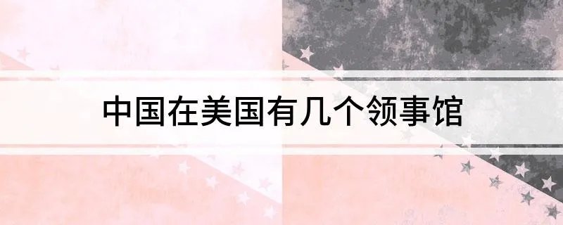 中国在美国有几个领事馆