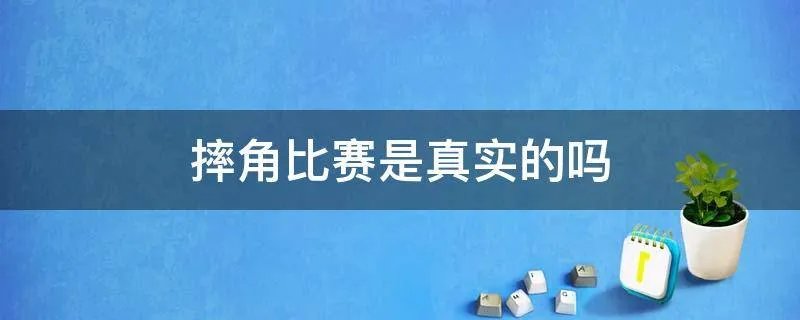 摔角比赛是真实的吗