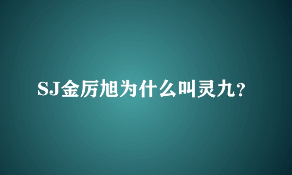 SJ金厉旭为什么叫灵九？